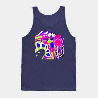 zaphire alien robot ecopop Tank Top